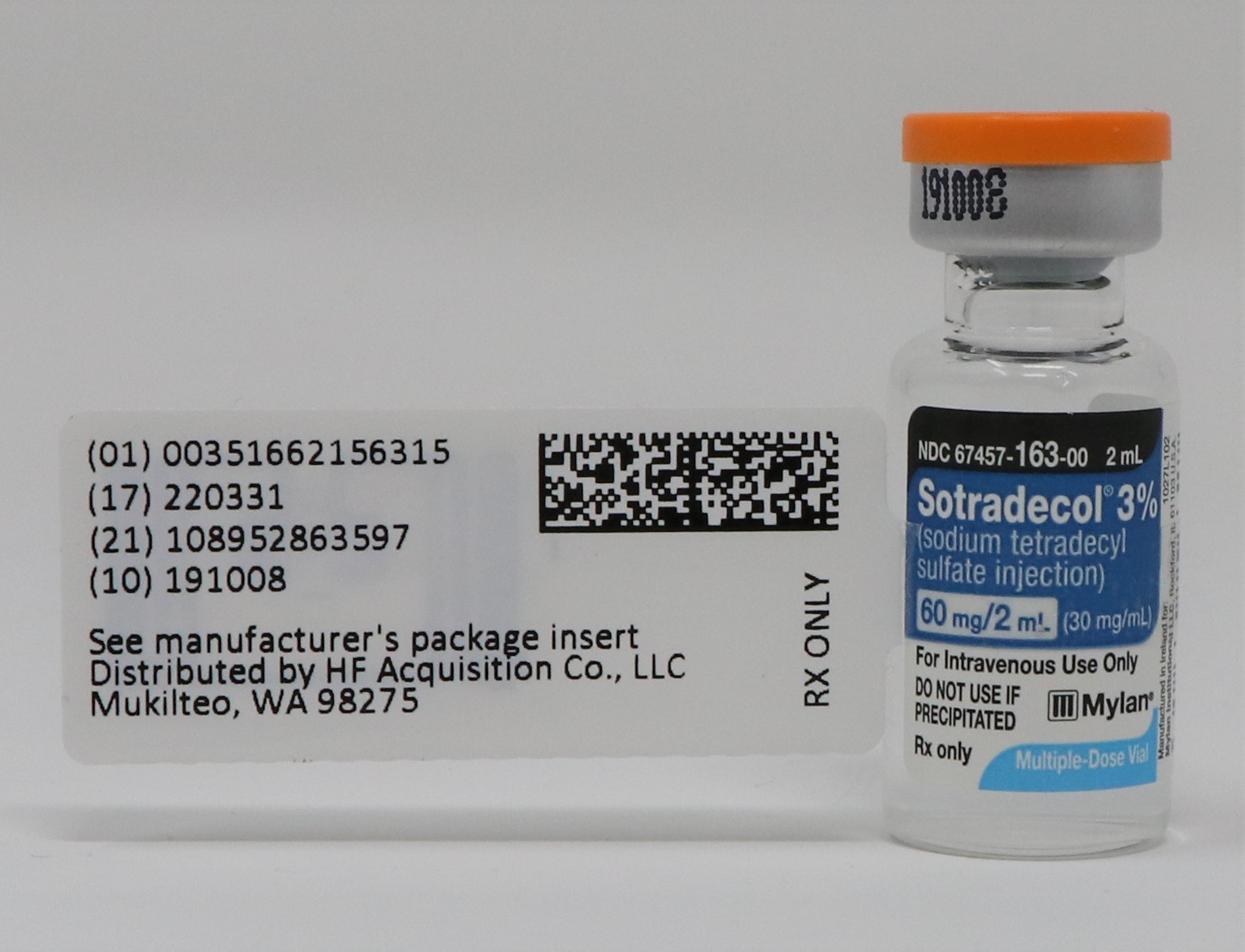 (sotradecol) Sodium Tetradecyl Sulfate